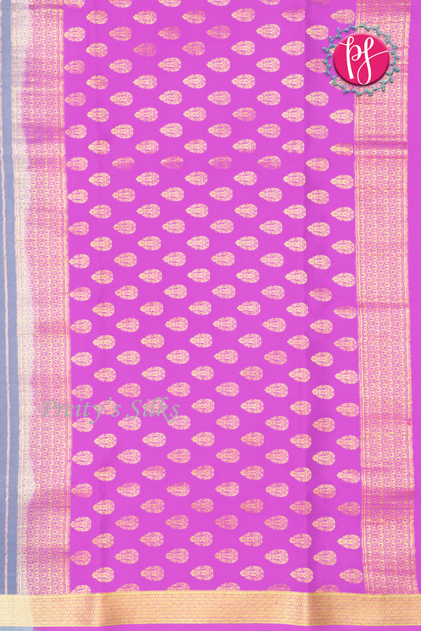 Pure Mysore Crepe Silk Saree -PF77442