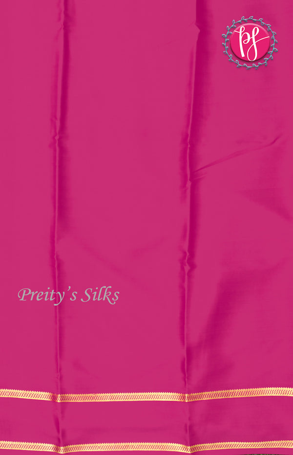 Pure Mysore Crepe Silk Saree With Bentex Border-MejentaPink-PF46791