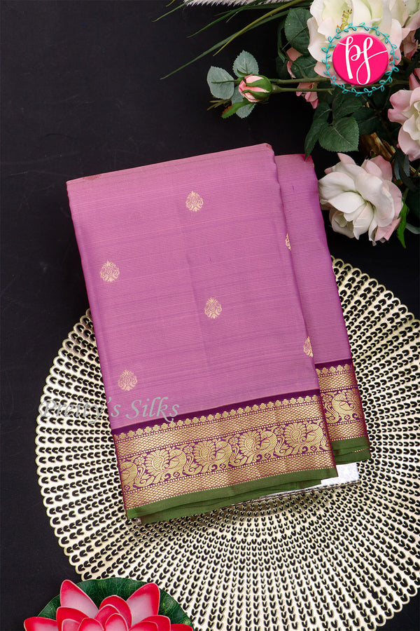 Pure Kanchipuram Silk Saree-Lavender-PA27118