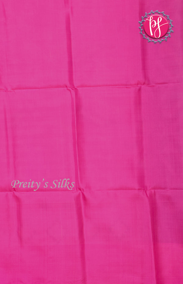 Pure Pochampally Soft Silk saree - Bottle Green - Ligth Pink -PF38077