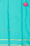Pure Mysore Crepe Silk Saree With Bentex Border-SkyBlue-PF46790