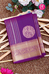 Pure Dual shade Kanchipuram Silk Saree-Purple-PA34466