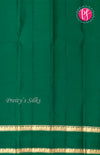Half Pure Kanchipuram Silk Saree-Mehandi Green With Leaf Green-PF68647