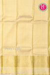 Pure Kanchipuram Silk Saree-Green And Creme-PF63080
