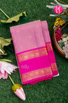 Pure Kanchipuram Silk Saree-Mauvepink And Mejentapink-PA35455