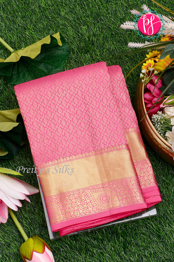 Pure Kanchipuram Silk Saree-Light pink-PA27186