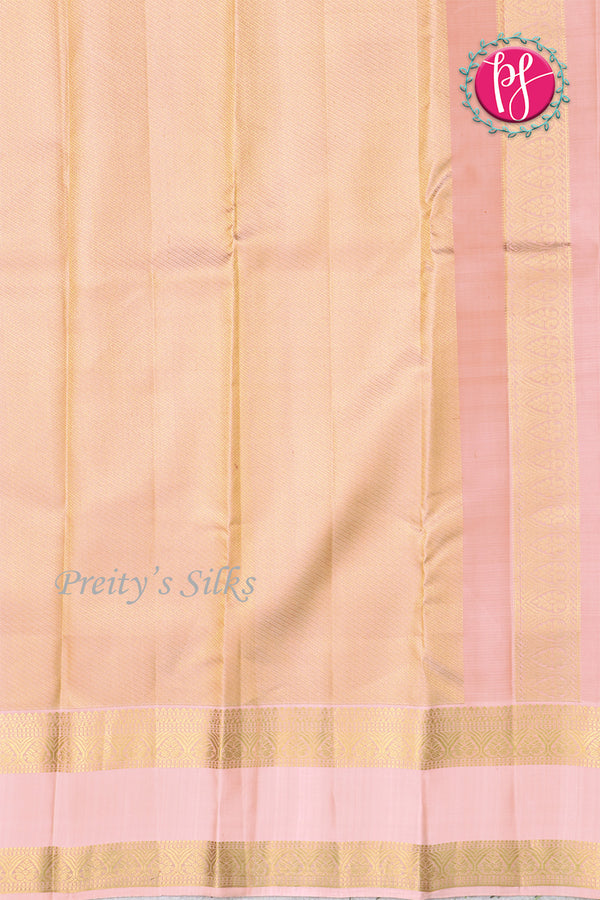 Pure Kanchipuram Silk Saree-Darkpink And Lightpink-PF81343