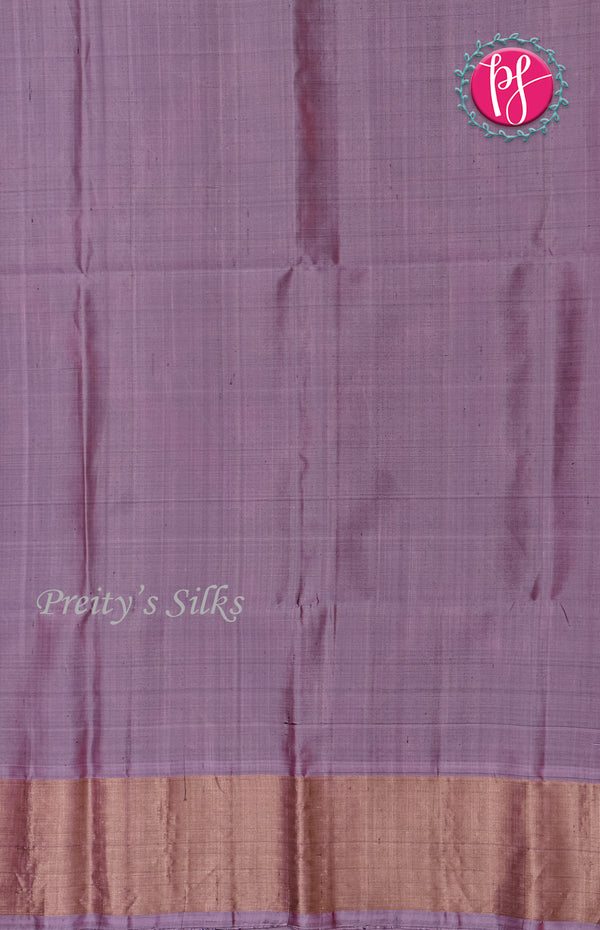 Pure Pochampally Soft Silk saree-Reddish Pink - Light lilac-PF38078