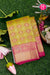 Pure Brocade Kanchipuram Silk Saree-Greenish-gold And Pink-PA27189