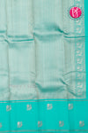 Pure Kanchipuram Silk Saree-Deepblue And Seablue-PF82173