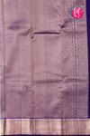 Pure Brocade Kanchipuram Silk Saree-Purple With Cream-PF83476