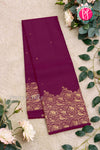 Pure Kanchipuram Silk Saree-Wine-PA27253