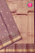 Half Pure Kanchipuram Silk Saree-Grayish-purple pink And Marron-PA25779