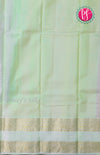Pure Kanchipuram Silk Saree-Marron And Lightblue-PF63084