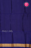 Pure Pochampally Soft Silk saree- Deep Wine with Ink Blue-PF03817