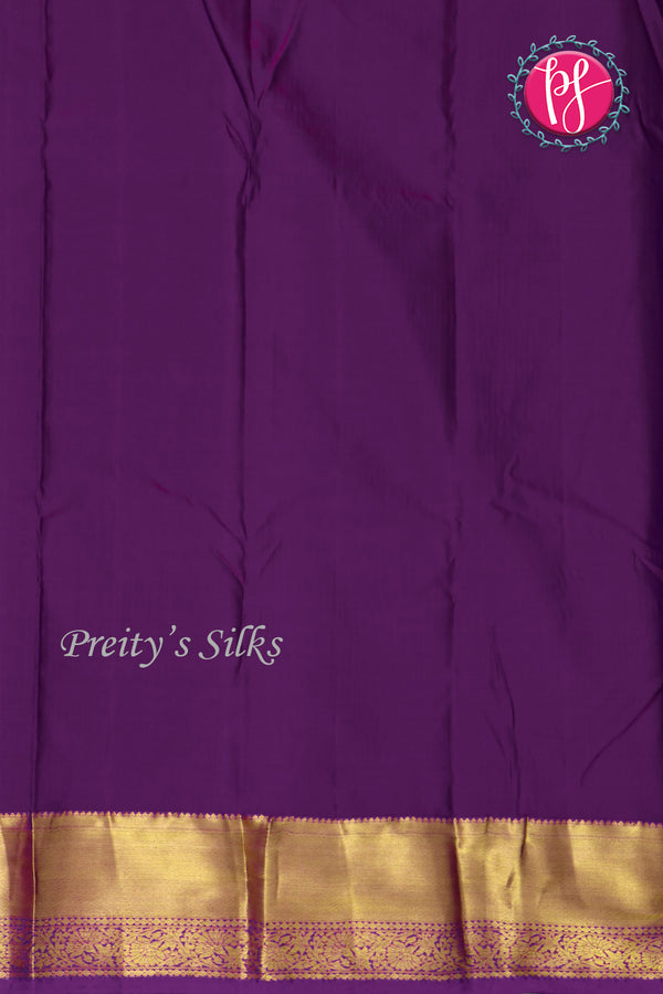 Semi Kanchipuram Silk Saree-PF77110