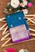 Pure Kanchipuram Silk Saree-Peacockblue-PA39434