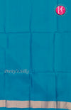 Pure Pochampally Soft Silk saree- Purple - Sky Blue-PF38080