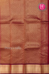 Half Pure Kanchipuram Silk Saree-Mangoyellow And Maroon-PF82197