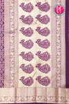 Pure Kanchipuram Silk Saree-Darkpurple -PA04484