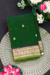 Pure Kanchipuram Silk Saree-Bottlegreen-PA27118