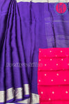 chiffon georgette Silk Saree with Self embossed Design-PF68346