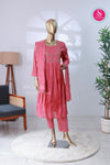 Pink Mul Chanderi Anarkali Suit-SWRM707