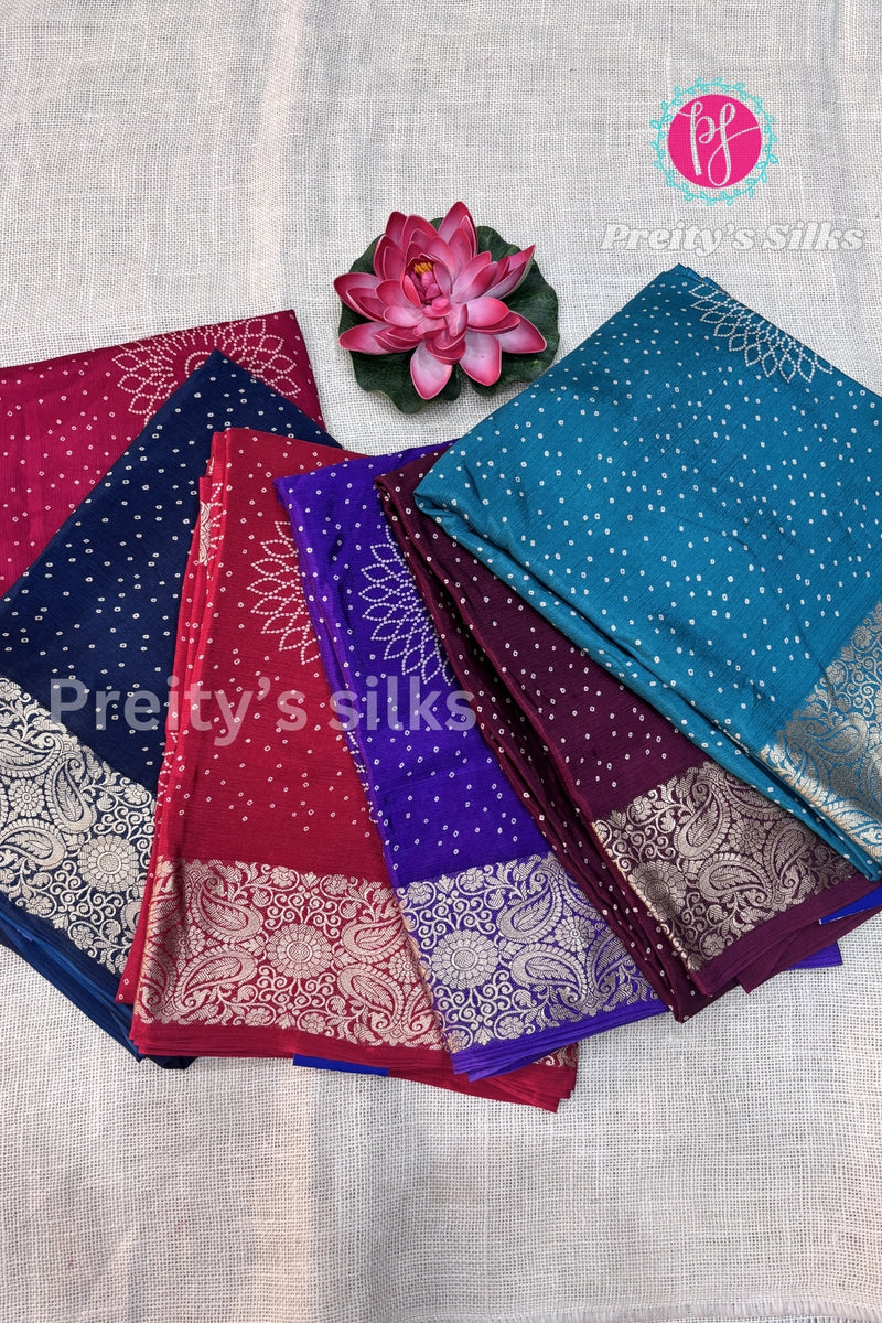 (Restocked)Semi Wrinkle Crepe Silk Saree-PF82020