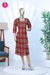Elegant maroon cotton top with ethnic block print-SWRM018