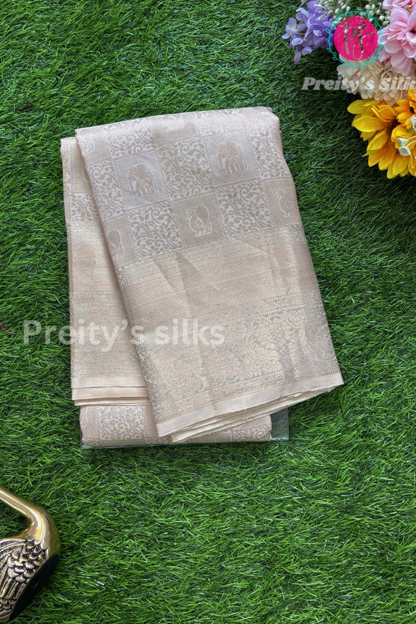 Day 2 Pure kanchipuram Brocade Silk Saree-PA24525