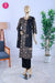 Elegant black printed kurta set and matching duppata- SWRM714