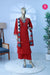 Scarlet CharmScarlet Red with Navy BlueButter Cotton Suit Set SWRM223