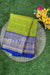 Semi Kanchipuram Silk Saree -Parrotgreen with Royalblue-PA39339