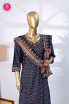 Indigo Heritage Cotton Suit Set-SWRM678