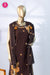 Cocoa Blossom Dark Chocolate Brown Cotton Suit Set-SWRM284