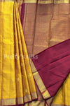 Pure Kanchipuram Silk Saree-Golden Yellow-PA51194