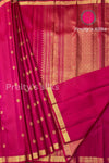 Pure Kanchipuram Silk Saree-Dual shade Red -PA50632
