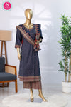 Indigo Heritage Cotton Suit Set-SWRM678