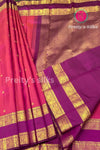 Pure Kanchipuram Silk Saree-Pink And Purple-PA51194