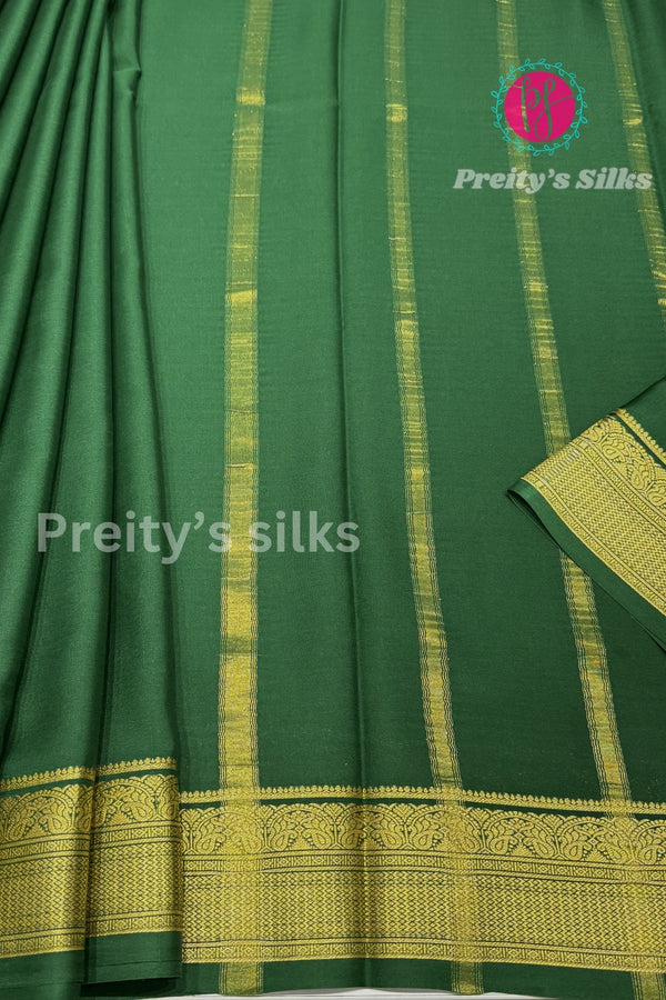 Pure Mysore Crepe Silk Saree-PF46815
