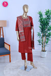 Crimson Heritage Cotton Suit Set-SWRM667
