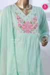 Mint Blossom MulCotton Suit Set-SWRM333