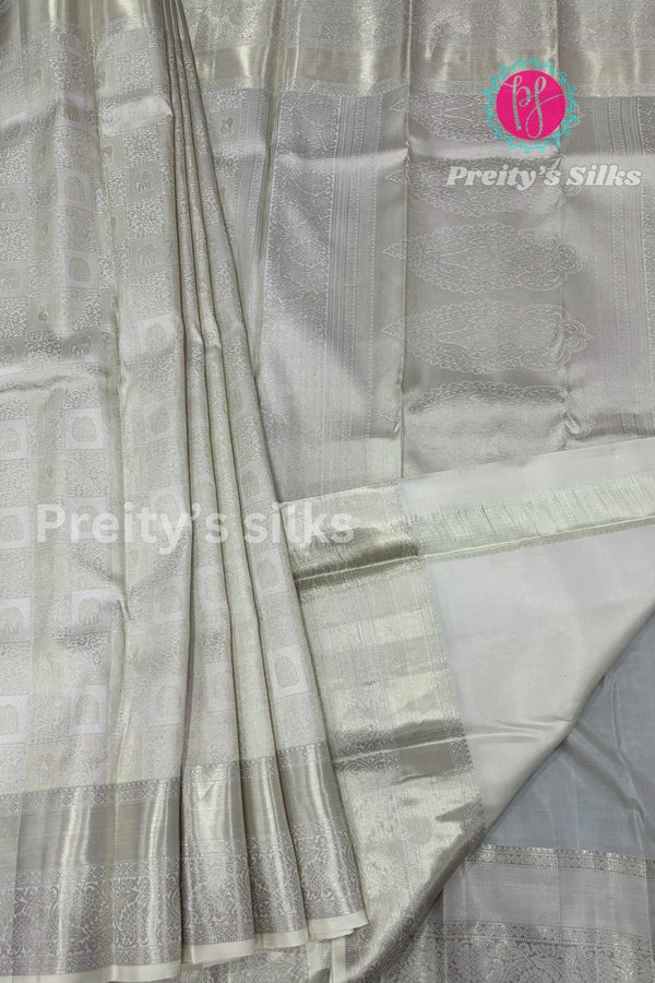 Day 2 Pure kanchipuram Brocade Silk Saree-PA24525