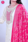 Swarna Soft Tissue Banarasi Dupatta Suit Set -SWRM00371