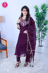 Royal Purple Soft Tissue Suit Set -SWRM693