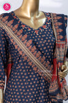 Indigo Heritage Cotton Suit Set-SWRM678