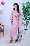 A vibrant pink straight-cut kurta -SWRM264