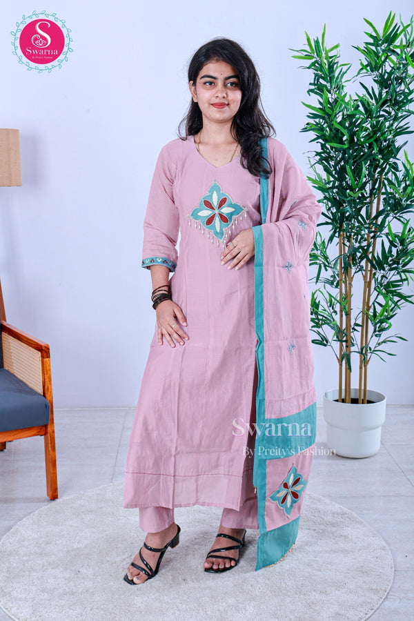 A vibrant pink straight-cut kurta -SWRM264