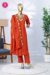 Sunset Bloom Cotton Blend Suit Set-SWRM086
