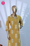 vibrant mustard yellow kurta-SWRM030